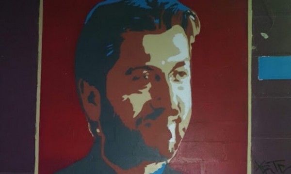 Κατέστρεψαν γκράφιτι του πατέρα Αντώνιου στο Μεσολόγγι (pics)