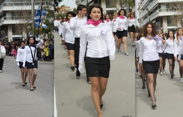 Ρε κάτι ομορφιές στην παρέλαση της Χαλκίδας...