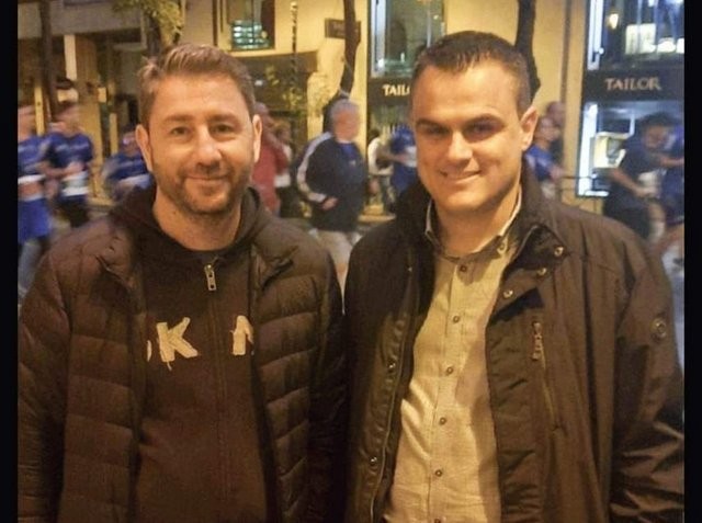 Ο Γιάννης Καλαβρής συναντήθηκε με τον Νίκο Ανδρουλάκη στον Μαραθώνιο