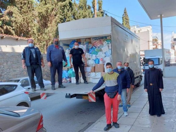 ΧΑΛΚΙΔΑ: Έφυγε το πρώτο φορτίο αγάπης για την Ελασσόνα από την Μητρόπολη Χαλκίδος