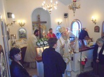 Ο Μητροπολίτης λειτούργησε στο παρεκκλήσιο του Αγίου Χριστοφόρου