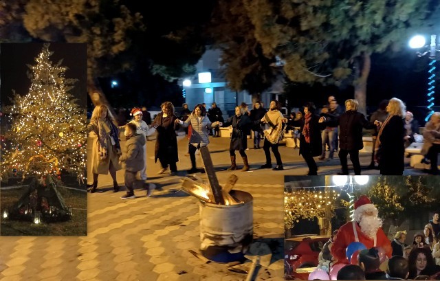ΛΑΜΨΑΚΟΣ: Άναψαν το Χριστουγεννιάτικο Δένδρο με πολύ κέφι και χορό (φωτό)