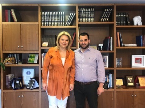 Η Έλενα Βάκα επισκέφτηκε τον Φάνη Σπανό