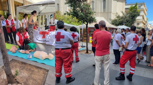 ΧΑΛΚΙΔΑ: Ο Ερυθρός Σταυρός γιόρτασε στο δρόμο την παγκόσμια ημέρα Πρώτων Βοηθειών