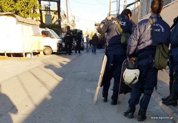 Εφοδος της Αστυνομίας στη συνοικία των τσιγγάνων στη Χαλκίδα
