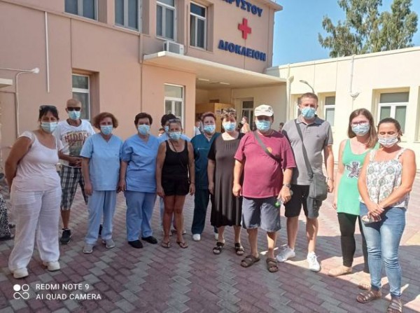 ΚΑΡΥΣΤΟΣ: Συγκέντρωση διαμαρτυρίας των εργαζομένων του Νοσοκομείου Καρύστου