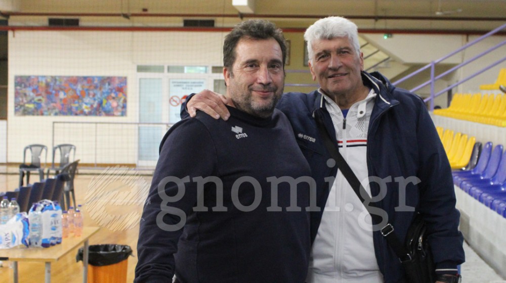 Γιάννης Παύλου και Γιώργος Βελισσαράκος είδαν παρέα τον αγώνα ΑΓΕΧ-Παπάγου