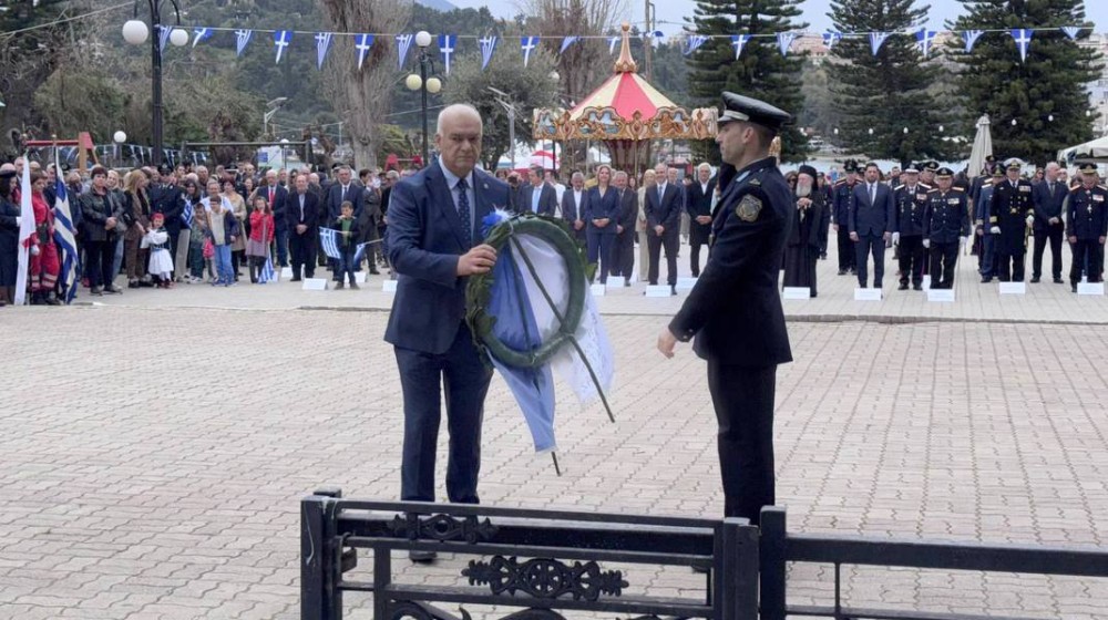 Παρούσα και η Ένωση Αποστράτων Σωμάτων Ασφαλείας Νομού Ευβοίας στις εκδηλώσεις για την 25η Μαρτίου