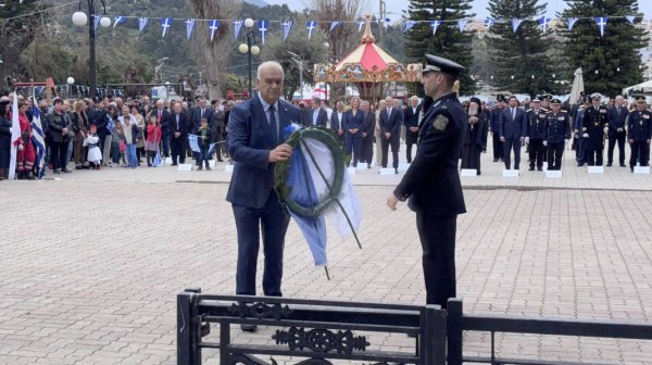 Παρούσα και η Ένωση Αποστράτων Σωμάτων Ασφαλείας Νομού Ευβοίας στις εκδηλώσεις για την 25η Μαρτίου