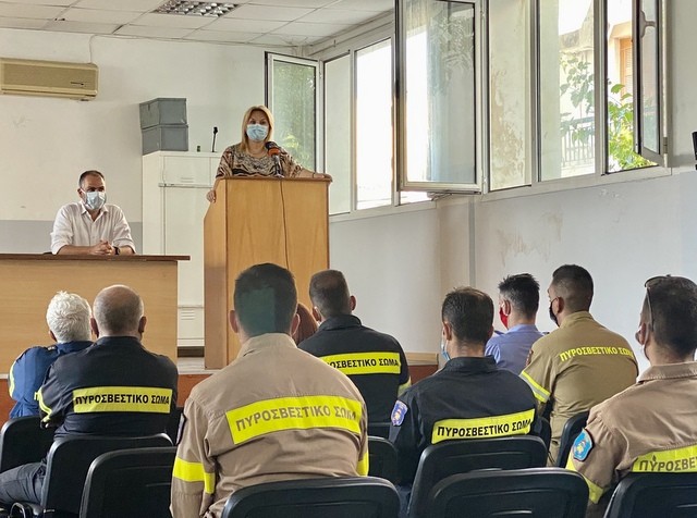 ΧΑΛΚΙΔΑ: Επίσκεψη Περιφερειάρχη και Δημάρχων σε ΕΚΑΒ και Πυροσβεστική