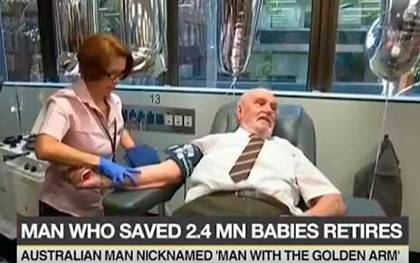 AΠΙΣΤΕΥΤΟ: Εσωσε με το αίμα του δύο εκατομμύρια μωρά