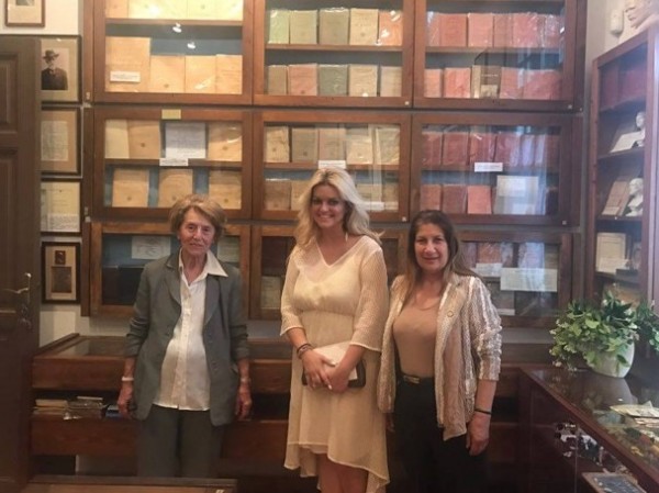 Η Λίνα Ευσταθίου στην εκδήλωση των Φίλων του Μουσείου Δροσίνη