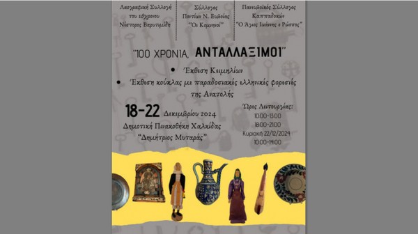 ΧΑΛΚΙΔΑ: Έκθεση κειμηλίων και κούκλας με παραδοσιακές ελληνικές φορεσιές της Ανατολής