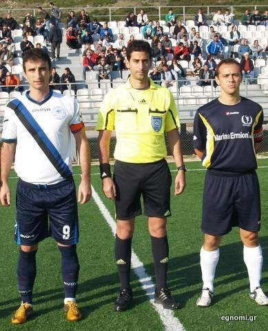Ο διαιτητής του αγώνα Κύμη-Ενωση ΑΣΑ