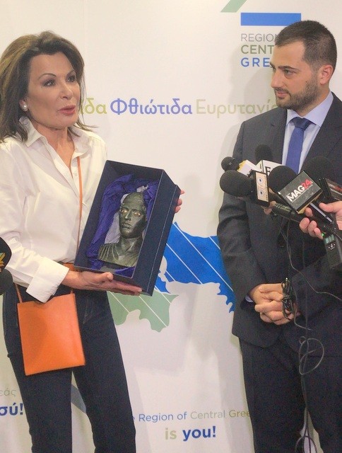 Ο Φάνης Σπανός υποδέχθηκε την Γιάννα Αγγελοπούλου στην έδρα της Περιφέρειας
