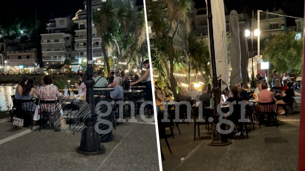 ΧΑΛΚΙΔΑ: Αδιάβατη η λεωφόρος Μακαρίου από τα τραπεζοκαθίσματα (VIDEO)