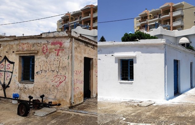 ΜΑΡΜΑΡΙ: Μεταμόρφωσαν παλιά αποθήκη στο λιμάνι