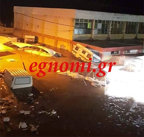 ΚΥΚΛΩΝΑΣ ΖΟΡΜΠΑ ΕΥΒΟΙΑ: Ξεχείλισε ο Κηρέας - Πλημμύρισε το Μαντούδι