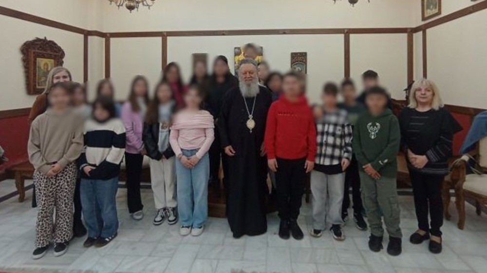 Επίσκεψη μαθητών στον Μητροπολίτη Χαλκίδος