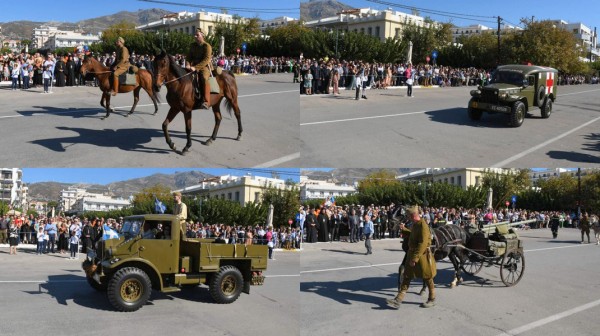 ΠΑΡΕΛΑΣΗ-ΚΑΡΥΣΤΟΣ: Εντυπωσιακές εικόνες με άλογα, κανόνια, στολές εποχής και ιστορικά οχήματα (φωτό)
