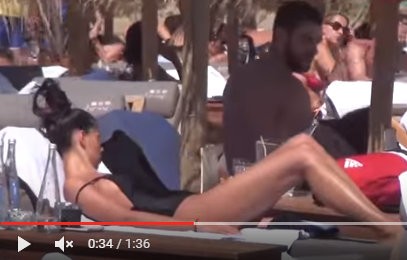 Εκθαμβωτική η δίμετρη σύντροφος του Βαγγέλη Μάντζαρη (VIDEO)