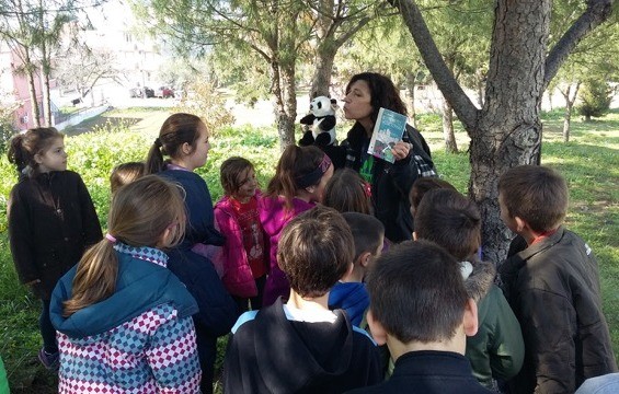 Περιβαλλοντική εκπαίδευση με την συγγραφέα Ελένη Σβορώνου στα Ψαχνά