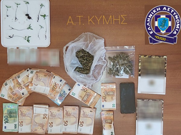 ΚΥΜΗ: Συνελήφθη ένας Έλληνας για διακίνηση ναρκωτικών - Η Αστυνομία ανακάλυψε και πέντε πελάτες του