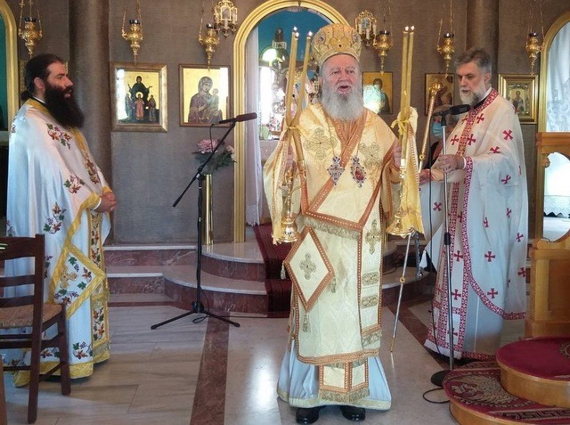 ΧΑΛΚΙΔΑ: Στο ναό της Αγίας Σοφίας λειτούργησε την Κυριακή ο Μητροπολίτης