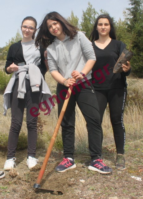 3ο ΓΥΜΝΑΣΙΟ ΧΑΛΚΙΔΑΣ: Πρασίνισαν τον Άη Γιώργη ΑΡΜΑ