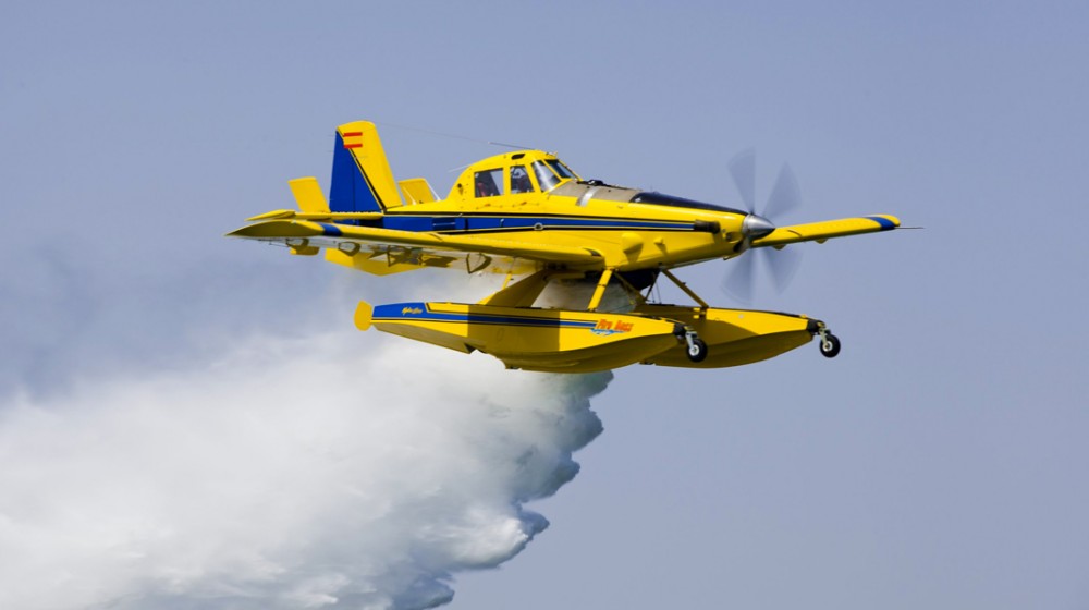 Αναγκαστική προσγείωση πυροσβεστικού αεροπλάνου στην Παραλίμνη