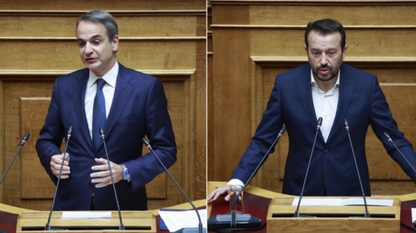 Μητσοτάκης σε Νίκο Παππά στη Βουλή: Σιγά τα αίματα, δεν θα μας δείρετε κιόλας (VIDEO)