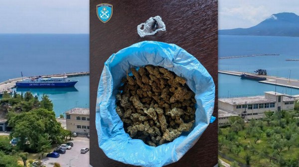 ΚΥΜΗ:  Ο αστυνομικός σκύλος Τόμπι εντόπισε χασίς και κοκαΐνη μέσα στο πλοίο Αχιλλέας