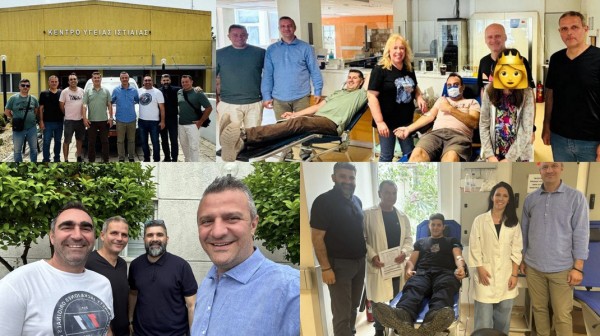 Εθελοντική αιμοδοσία της Ένωσης Αστυνομικών Υπαλλήλων Εύβοιας στην Ιστιαία