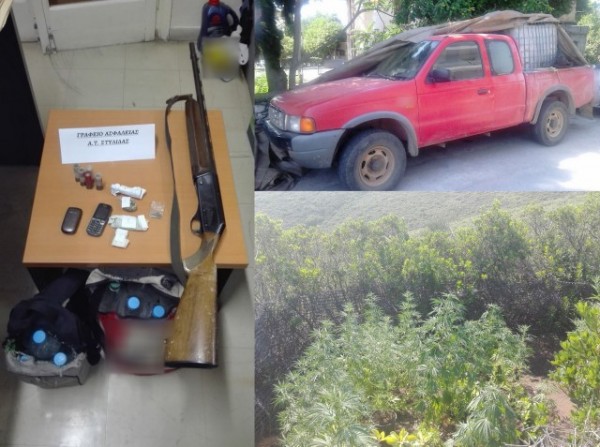 ΣΤΕΡΕΑ ΕΛΛΑΔΑ: Έπιασαν στο πότισμα 52χρονο καλλιεργητή χασισοφυτείας (pics)