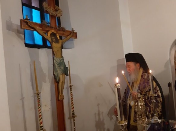 Προηγιασμένη θεία λειτουργία σε ιστορικό μοναστήρι