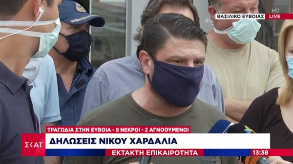 ΝΙΚΟΣ ΧΑΡΔΑΛΙΑΣ: Πέντε νεκροί στην Εύβοια από τη θεομηνία