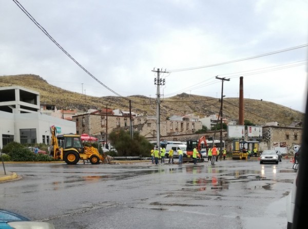 ΧΑΛΚΙΔΑ: Ξεκίνησαν με...κομφούζιο τα έργα στον κόμβο του Αγίου Στεφάνου
