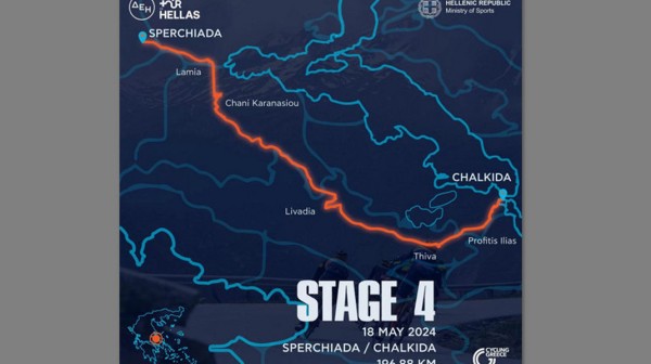 Στη Χαλκίδα το 4ο ΕΤΑΠ ΔΕΗ Διεθνή Ποδηλατικού Γύρου Ελλάδας 2024 (18/5)