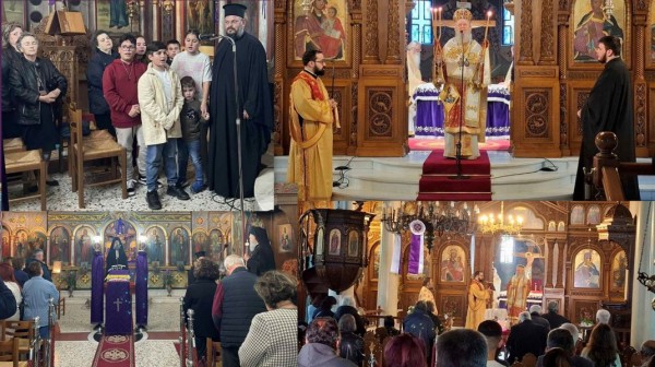 ΜΥΤΙΚΑΣ ΧΑΛΚΙΔΑΣ: Στο ναό Ευαγγελισμού της Θεοτόκου ο Μητροπολίτης το απόγευμα της Μεγάλης Τετάρτης