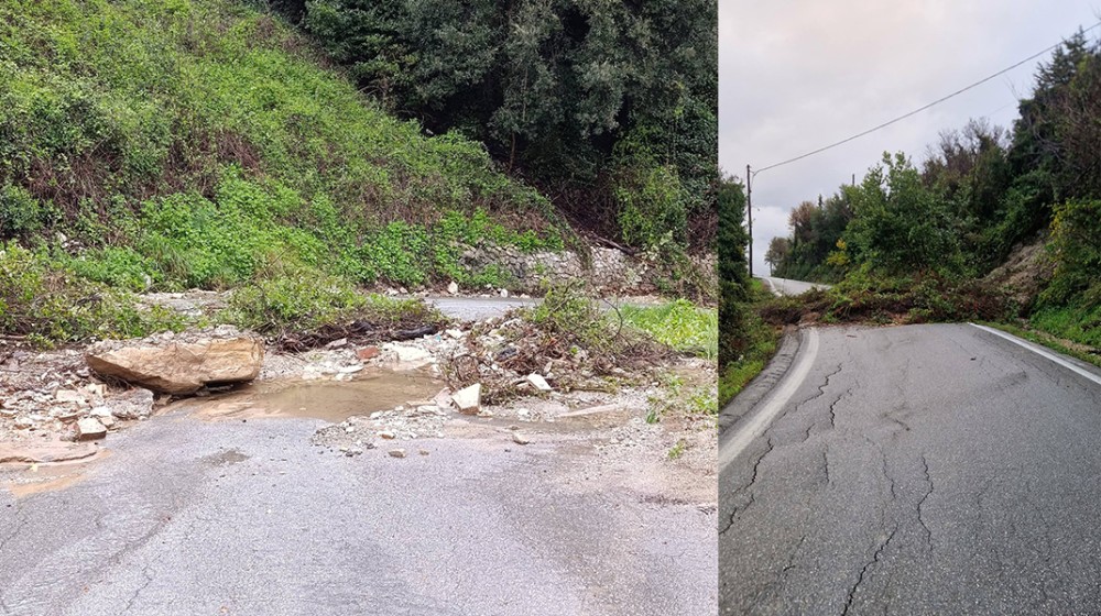 ΚΥΜΗ - ΚΟΝΙΣΤΡΕΣ: Ο Erminio προκάλεσε ζημιές σε δρόμους