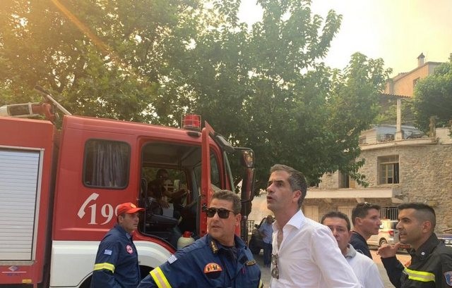 ΦΩΤΙΑ- ΕΥΒΟΙΑ: Πήγε στα Θαρρούνια ο Κώστας Μπακογιάννης