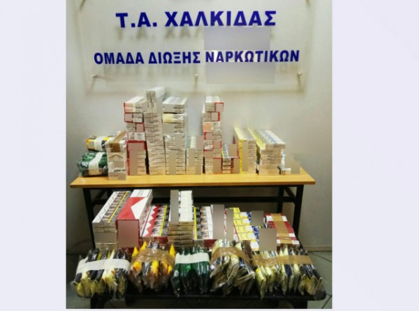 Λαθραία τσιγάρα και καπνός σε κατάστημα της Χαλκίδας