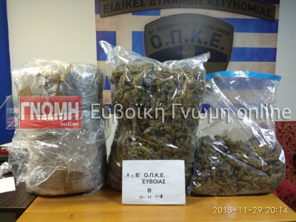 ΧΑΛΚΙΔΑ: 40χρονος πιάστηκε με 23 κιλά χασίς στην κατοχή του!