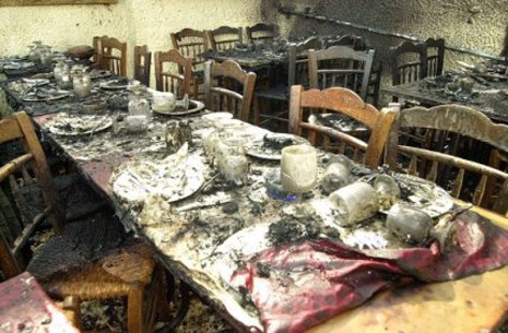 Κάηκε ψητοπωλείο στο Λευκαντί