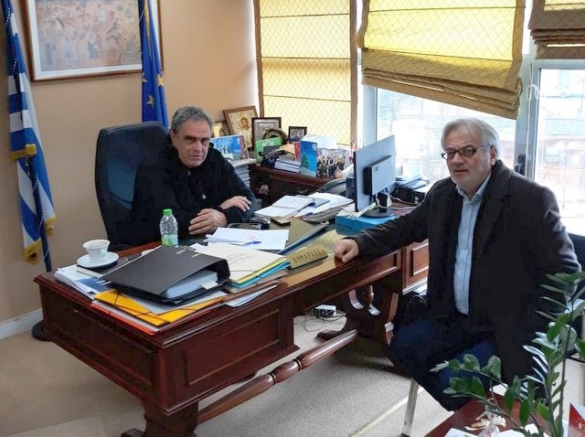 Επίσκεψη του Γιώργου Ακριώτη στο Δήμο Διρφύων- Μεσσαπίων