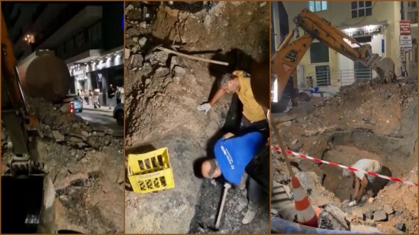 ΧΑΛΚΙΔΑ: Συνεχίζεται η μάχη για την αποκατάσταση σοβαρής βλάβης στο δίκτυο αποχέτευσης