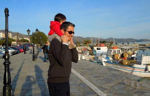 Στιγμές οικογενειακής ευτυχίας στην Κάρυστο