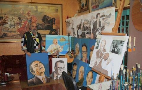 Ο Χαλκιδέος Σάββας Κάμπαξης ετοιμάζει έκθεση με πορτρέτα