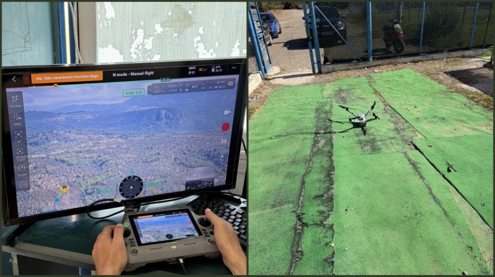 Drone στη μάχη της πυροπροστασίας στον Δήμο Διρφύων – Μεσσαπίων