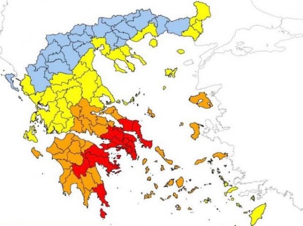 Σε κατάσταση κόκκινου συναγερμού η Εύβοια το Σάββατο